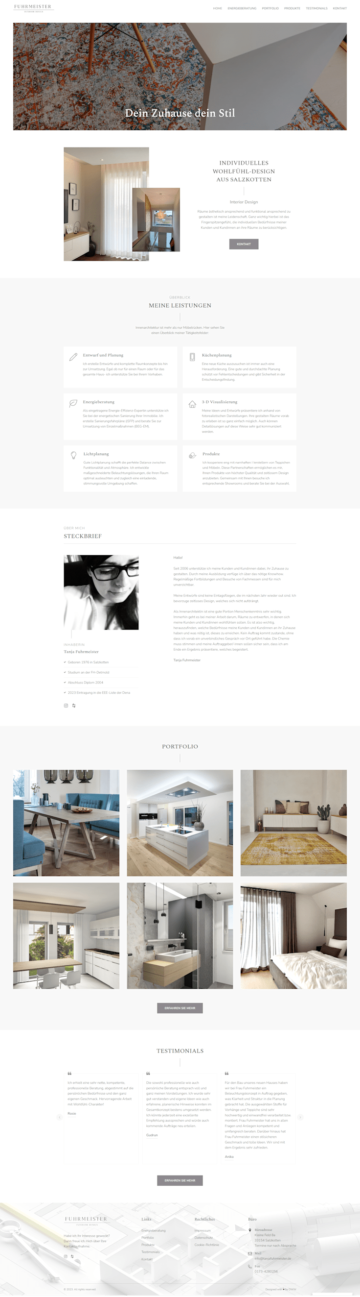 Interior Design Website