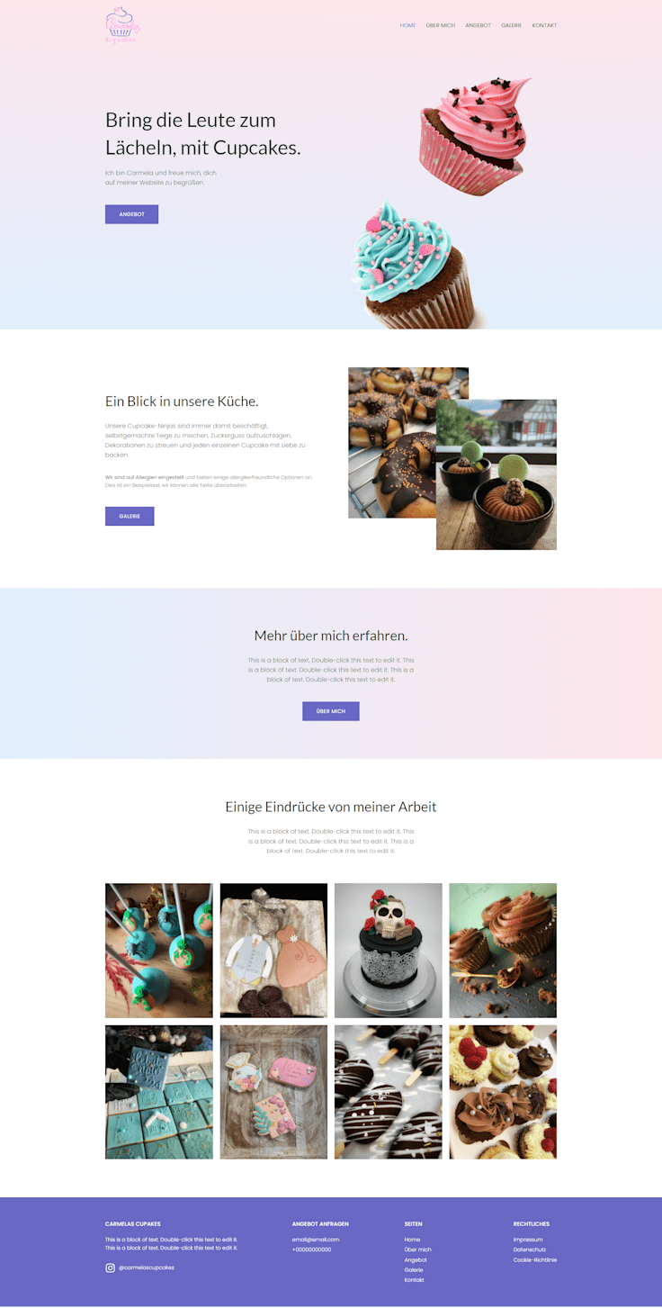 Website Cupcakes-Business - CH