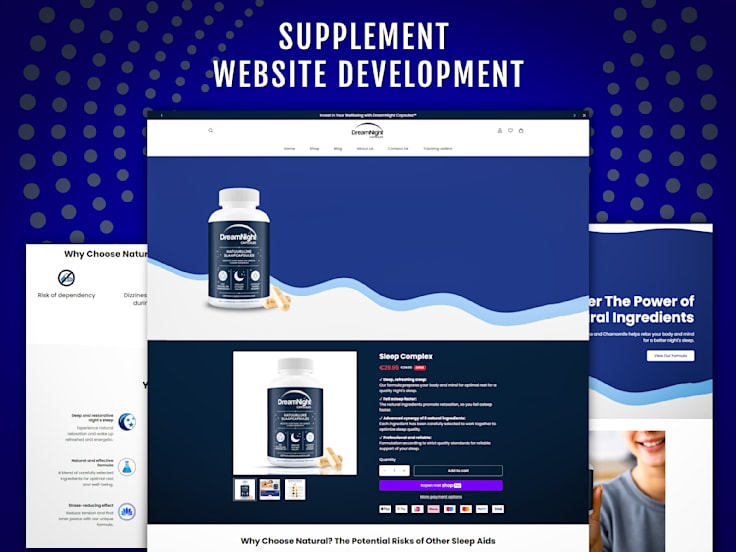 Sleep Supplement E-Commerce Website