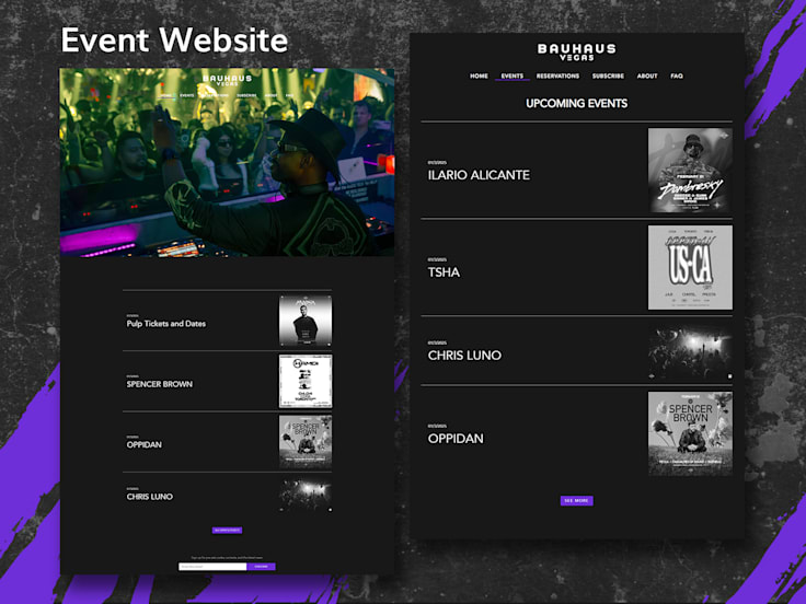 Event & Lifestyle Website