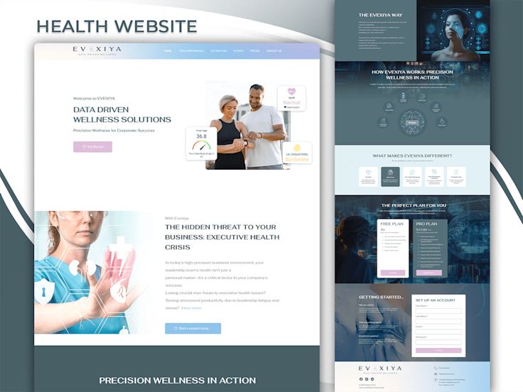 WordPress Site for Health Services