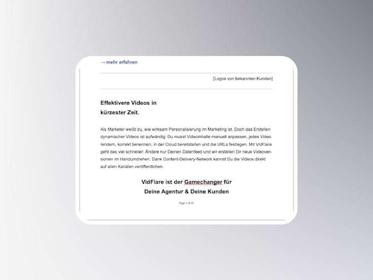 VidFlare – 4x mehr Nutzerinteraktion